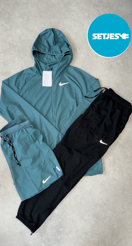Nike Windrunner Set – Teal Jacket x Black Jogger