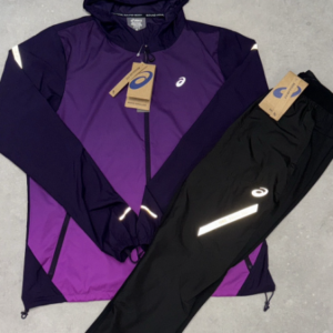 ASICS Reflective Windrunner Set – Purple Black